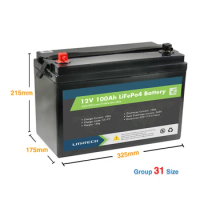 Lithtech Lifepo4 BMS Lithium Battery Pack 12v 24V 48v 100ah 120ah 150ah 200ah 300ah Lifepo4 Lithium Ion Battery 12v