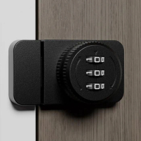3 Digital Keyless Combination Lock Password Display Cabinet Door Hardware No Punching Glass Cabinet Door Lock