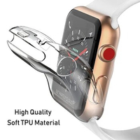 Screen Protector For Apple Watch Case 9 8 45mm 41mm 44MM 40MM TPU bumper Cover 42mm 38MM accessories Apple watch series 7 SE 6 3