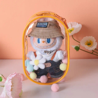 【激安殿堂GAPL】彩色PVC立體遛娃包/曬娃包/痛包/展示收納包/吊飾包/耳機包(可放泡泡瑪特LABUBU/高約17cm)