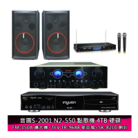 【音圓】S-2001 N2-550+FM-150A+TR-9688+SK-8210(點歌機4TB+擴大機+無線麥克風+喇叭)