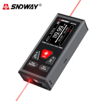 SNDWAY Bilateral Laser Distance Meter Laser Tape Bidirectional Range Finder Measure Ruler 120m 200m Dual Laser Rangefinder