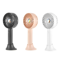 Mini Handheld Fan USB Rechargeable Desktop Air Cooling Small Appliances with Base Travel Portable Summer Fans 3 Speed Table Fan