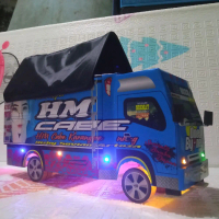 truk oleng miniatur mainan desain  hm cabe full variasi lampu terpal murah  Truck