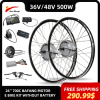 BAFANG Motor E Bike Conversion Kit 36/48V 500W E Bike Brushless Front Hub Motor Bike Wheel Kit bicicleta electrica 26''700C