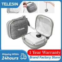 TELESIN Mini Protective Storage Bag for Insta360 Go3 GoPro Hero 12 11 10 9 Action Camera Waterproof Box Mount Accessories