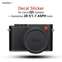 q3 Camera Decal Skins For Leica Q3 Camera Stickers Protector Coat 3M Vinyl Wrap Sticker Anti-Scratch Cover Case