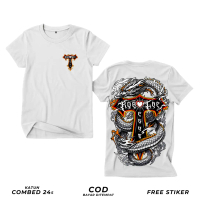 Promo Kaos Warga PSHT Korlap Naga Desain Full Punggung Mewah Cotton Combed 24s Ukuran Standar Hingga