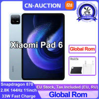 Xiaomi Mi Pad 6 Global Rom Tablet Snapdragon 870 11 Inch 144Hz 2.8K Display 8840mAh 33W Fast Charger Android 13 MIUI14 2023