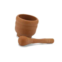 Garlic Nuts Spices Pestle And Mortar Extra Thick Anti-skid Bottom Exquisite Craft Pestle Set