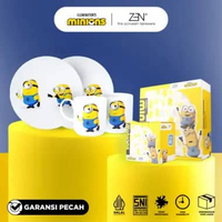 MINIONS ZEN Dinner Set Piring Mug Gelas Keramik Banana isi 4 pcs + Box