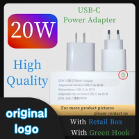 100pcs/Lot OEM Quality 20w US EU UK Charger USB-C Power Adapter PD fast charging for i14 14Pro Max mobile phones with retail box