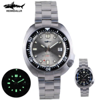 Heimdallr Turtle Diver Watch Mens Titanium Case Sapphire 200M Waterproof Japan NH35 Automatic Movement Mechanical Wristwatches