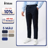 Quần Kaki Nam Vulcano Rộng Đùi Mặc Thoải Mái, Đứng Form, Che Khuyết Điểm, Co Giãn 4 Chiều 4002