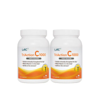 【LAC 利維喜】三效C1000食品錠x2入組(共180錠/維他命C/穀胱甘太/葡萄籽/保護力/素食可)