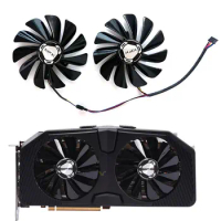 2 fans 95MM brand new suitable for XFX Radeon RX5600XT 5700 5700XT 8GB RAW II Ultra Black Wolf Edition graphics card replacement