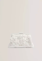 TED BAKER FIORELL Flower 3D Applique Clutch Bag
