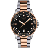 【TISSOT 天梭 官方授權】SEASTAR 1000 300米潛水石英腕錶 母親節 禮物 推薦(T1204102205101)