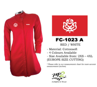 Muslimah Baju Korporat Umno Lengan Panjang Warna Merah (LOGO UMNO) FC-1023A JENAMA MR.2#L1226