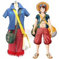 Film Strong World Monkey D Luffy Cosplay Costume Custom Made Any Size