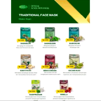 NENEK MOYANG69 Paket Usaha Masker Wajah Beli 10 Pcs Daun Kelor Seledri Salam Kunyit Putih Cendana Hi