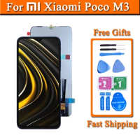 6.53 inches Screen For XIAOMI POCO M3 LCD For POCO M3 Display 10-Touches M2010J19CT/CG Touch Screen Digital Panel Replacement