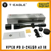 Teleskop T-EAGLE VIPER HD 6-24X50 AO IR Reticle Nyala Red Green Sunhide