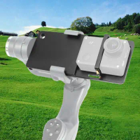 Camera Stabilizer Adaptor Convenient Aluminum Alloy Black Gimbal Clamp Clip Plate for GoPro- for Zhiyun Feiyu DJI- Stabilizer