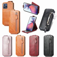 Magnetic Flip Cover Phone Case For Motorola E53 E40 E32 E22 E13 S30 Moto Edge X40 X30 Edge + Edge 40 Zipper Wallet Phone Cover