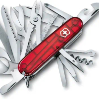 Victorinox Swiss Army Multi-Tool, SwissChamp XLT Pocket Knife, Ruby
