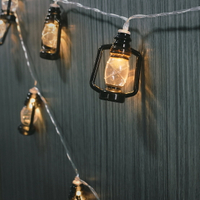 【Treewalker露遊】LED煤油燈串-USB LED燈 裝飾燈串 氣氛燈 露營燈 復古風 造型燈串 暖光燈