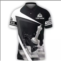 【COD】Personalized 3D Print Chess polo new edition T Shirt Men, King Chess Player-free custom name