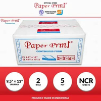 Paperpryns Kertas Continuous Form 5PLY NCR Folio 9,5" x 13"/2 (Bagi 2)