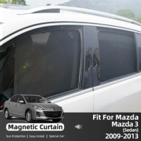 For Mazda 3 Mazda3 M3 BL 2009-2013 Magnetic Car Sunshade Visor Front Rear Windshield Curtain Side Window Sun Shade