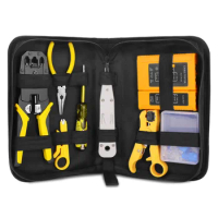 RJ45 RJ11 RJ12 Network Repair Tool Kit Plier With Utp Cable Tester Spring Clamp Crimping Tool Crimping Pliers Clamp PC