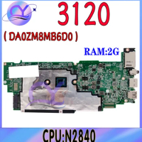 3120 Laptop Motherboard for Dell Chromebook 11 DA0ZM8MB6D1 SR1YJ OVDHYH Mainboard With N2840 4GB RAM DDR3 100% Tested