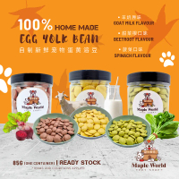 100% Home Made Pet Egg Yolk Goat Milk Bean(85g)Dog Cat Pet Treats Pet Snack Pet Natural Healthy Snac