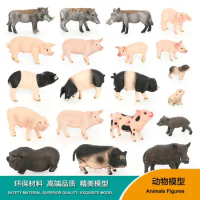 Realistic Pig/Wild boar/Warthog Solid Action Figures Simulation Animals Model Decoration Toys For Children Christmas Gifts