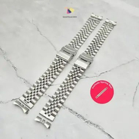 Premium Strap Tali Jam Tangan Jubilee Bracelet Rantai Stainless Steel 20mm 22mm Double Lock Clasp Se