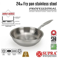 SUPRA FRY PAN PROFESIONAL IMPACT BOTTOM | WAJAN STAINLESS FRY PAN 20