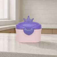 OEM SK-C4 Tempat Kotak Wadah Penyimpanan Susu Bubuk Bayi Portabel Sealed Anti Tumpah KING KECIL NAVY