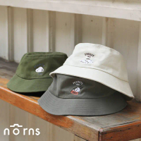 Peanuts史努比漁夫帽- Norns Original Design Snoopy正版授權 帽子 防曬遮陽帽-側臉一綠色