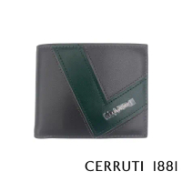 【Cerruti 1881】限量2折 義大利頂級小牛皮8卡皮夾 全新專櫃展示品(灰色 CEPU05095M)