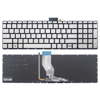 Keyboard For HP Pavilion Gaming 15-ak000 15-ak100 with backlit silver UK Layout