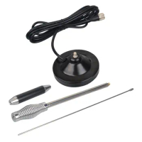 CB Walkie Talkie Mobile Car Antenna 61cm Length 1.8dB 27MHz with Magnetic Mount and 5 Meter RG-58C/U Coaxial Cable 2782
