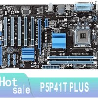 P5P41T PLUS Desktop Motherboard G41 Socket LGA 775 Q8200 Q8300 DDR3 Original Used Mainboard On Sale