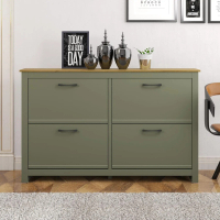 Synergy House Limestone 4 Door Shoe Cabinet 4.7ft | Kabinet Kasut | Shoe Rack | Export Quality Furni