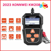 2023 KONNWEI KW208 Car Battery Tester 12V 100 to 2000CCA Cranking Charging Circut Tester Battery Analyzer 12 Volts Battery Tools