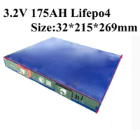 48pc 3.2v 175Ah Lifepo4 Cell with Busbar Real Capacity 3C-5C High Discharge for Diy 12v Solar Energy Storage Motohome