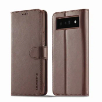 For Pixel 7 Pro Case Flip Cover For Google Pixel 6 7 8 Pro A 7A Case Leather Wallet Book Cover With Stand